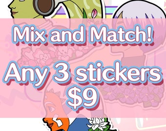Mix and Match Vinyl Stickers - Please Use Notes!