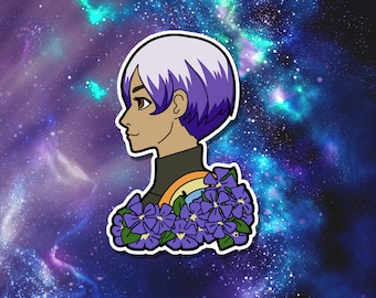 Sabine Wren Flower Vinyl Sticker