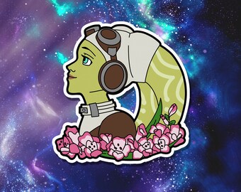Hera Syndulla Flower Vinyl Sticker