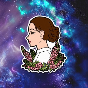 Padme Amidala Flower Vinyl Sticker