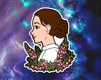 Padme Amidala Flower Vinyl Sticker