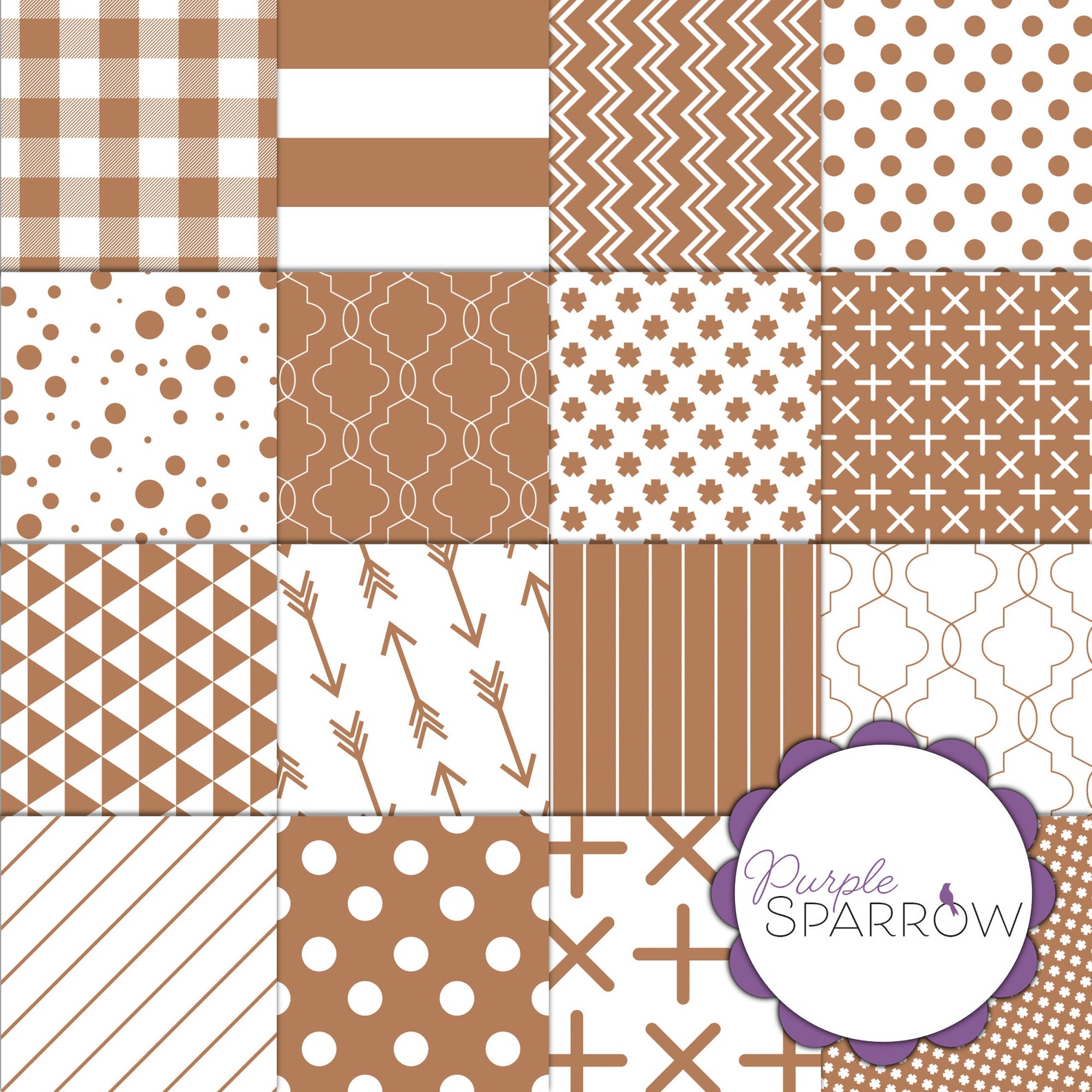 Seamless Essentials Muted Collection Repeat Patterns PNG Etsy