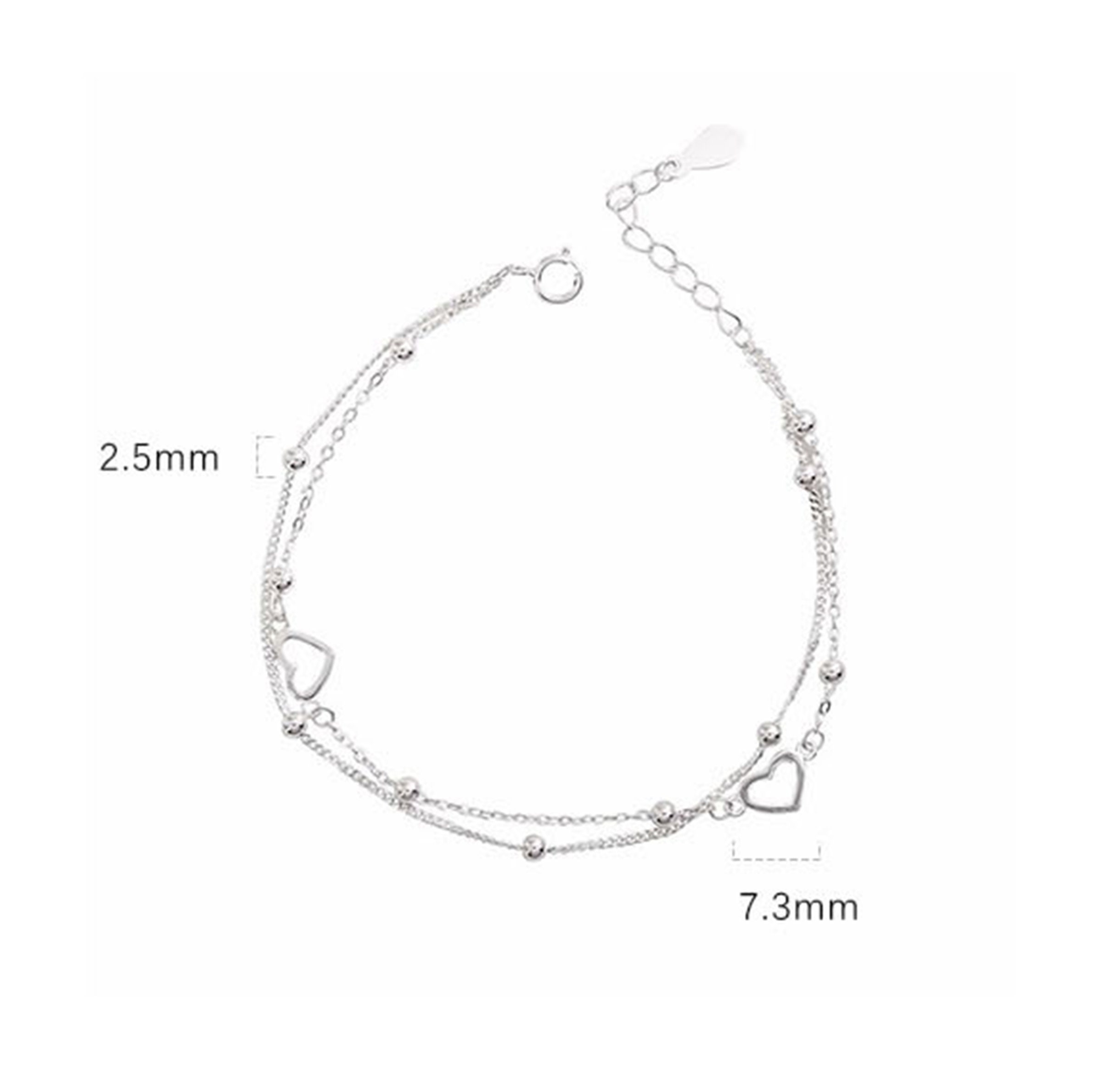 925 Sterling Silver Bracelet for Woman Dainty Silver Bracelet Etsy