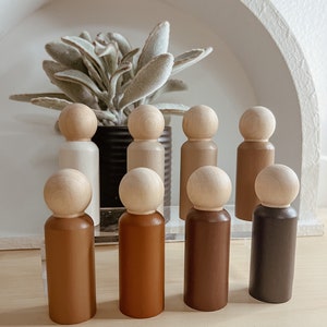 Diversity peg dolls | hand painted peg dolls | open ended play | pretend play | wooden dolls | learning through play |  educational toys