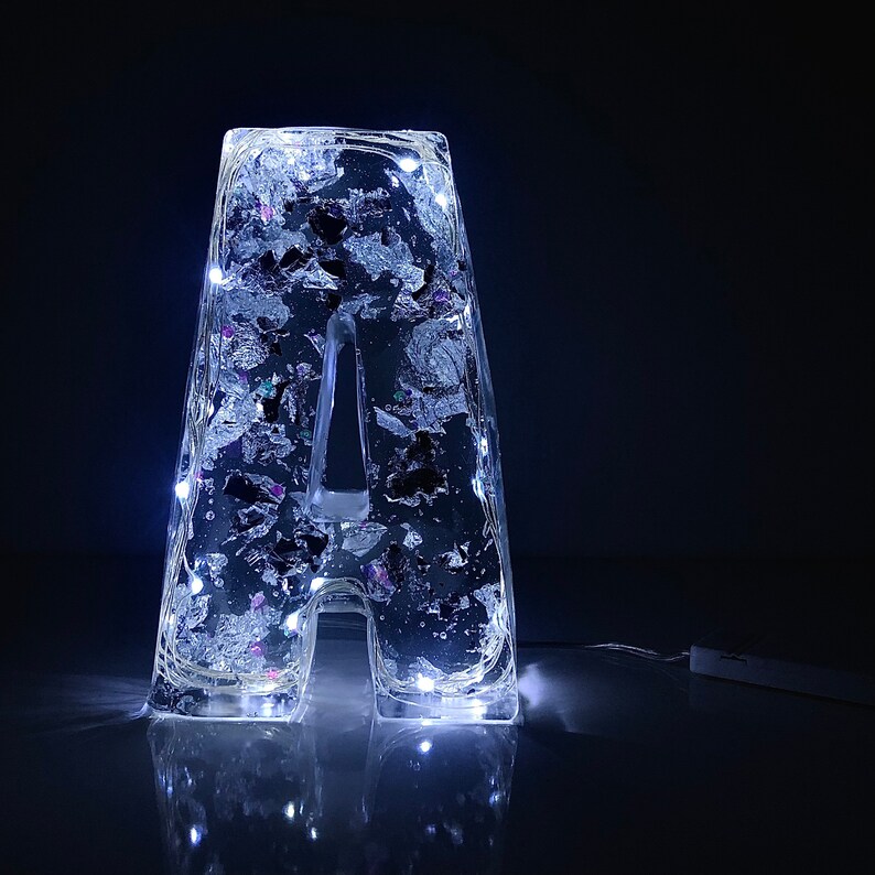 Custom handmade light up initials Light up letters Large Etsy