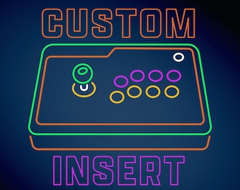 Mayflash F700 Custom Insert - Arcade Joystick - PRINTED & CUT INSERT, Art Print - Video Game Skin