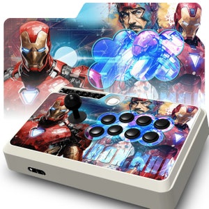 Iron Hero - Mayflash F500 Elite / F500 v2 Artwork - Printed Insert, Cutout Insert, Art Print - Video Game Skin