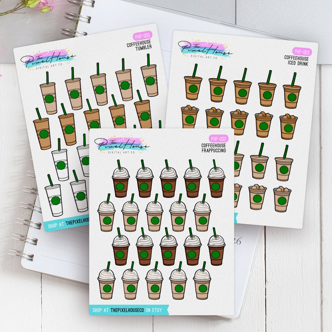 Coffeehouse Drinks Coffee Tracker Coffee Stickers Coffee Cup Icons