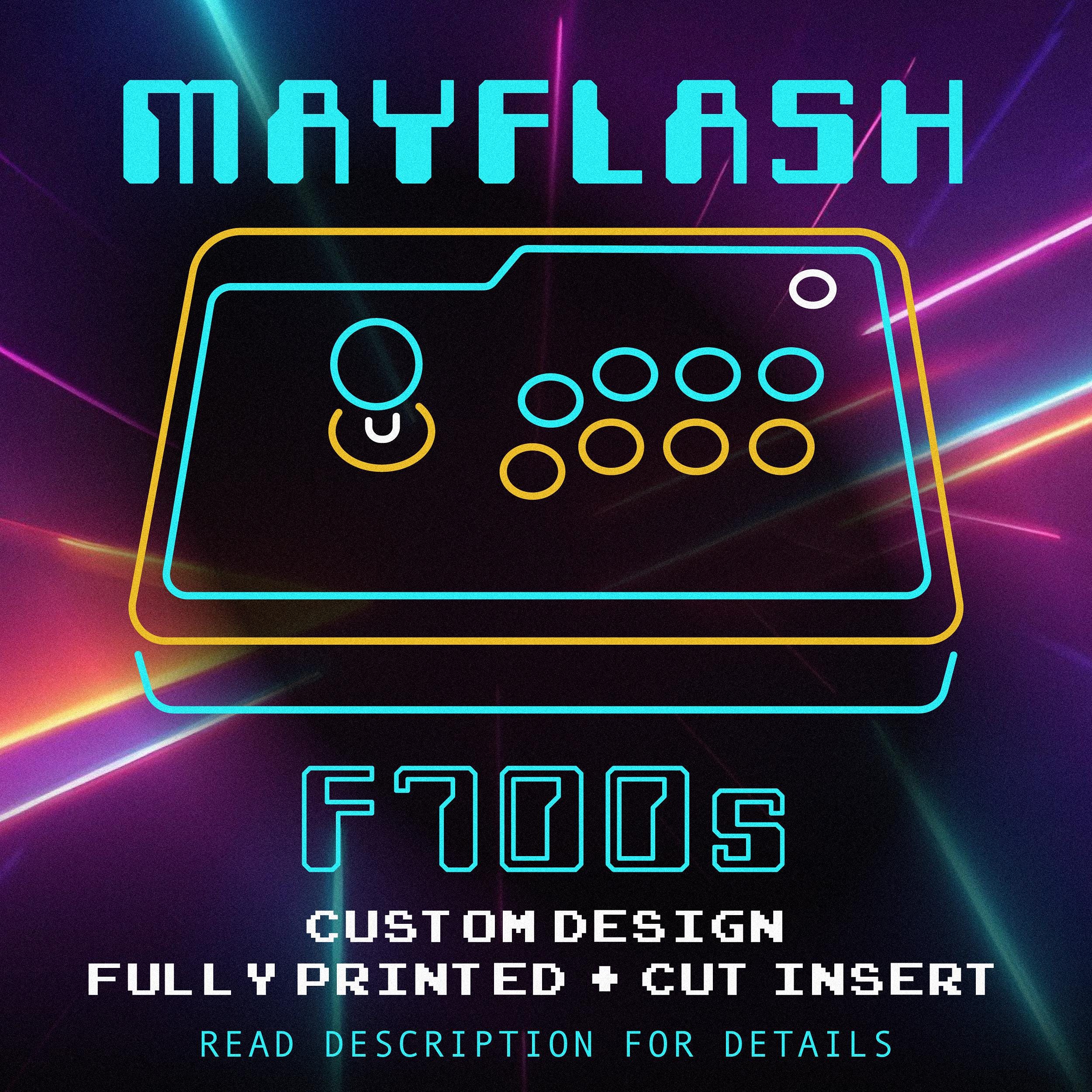 Mayflash F700s Custom Insert - Arcade Joystick - PRINTED & CUT