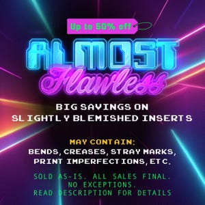 Almost Flawless - Discounted PRINTED & CUT INSERTS - As-Is Special - Ready to Ship (while supplies last) - Mayflash, MadCatz, Hori