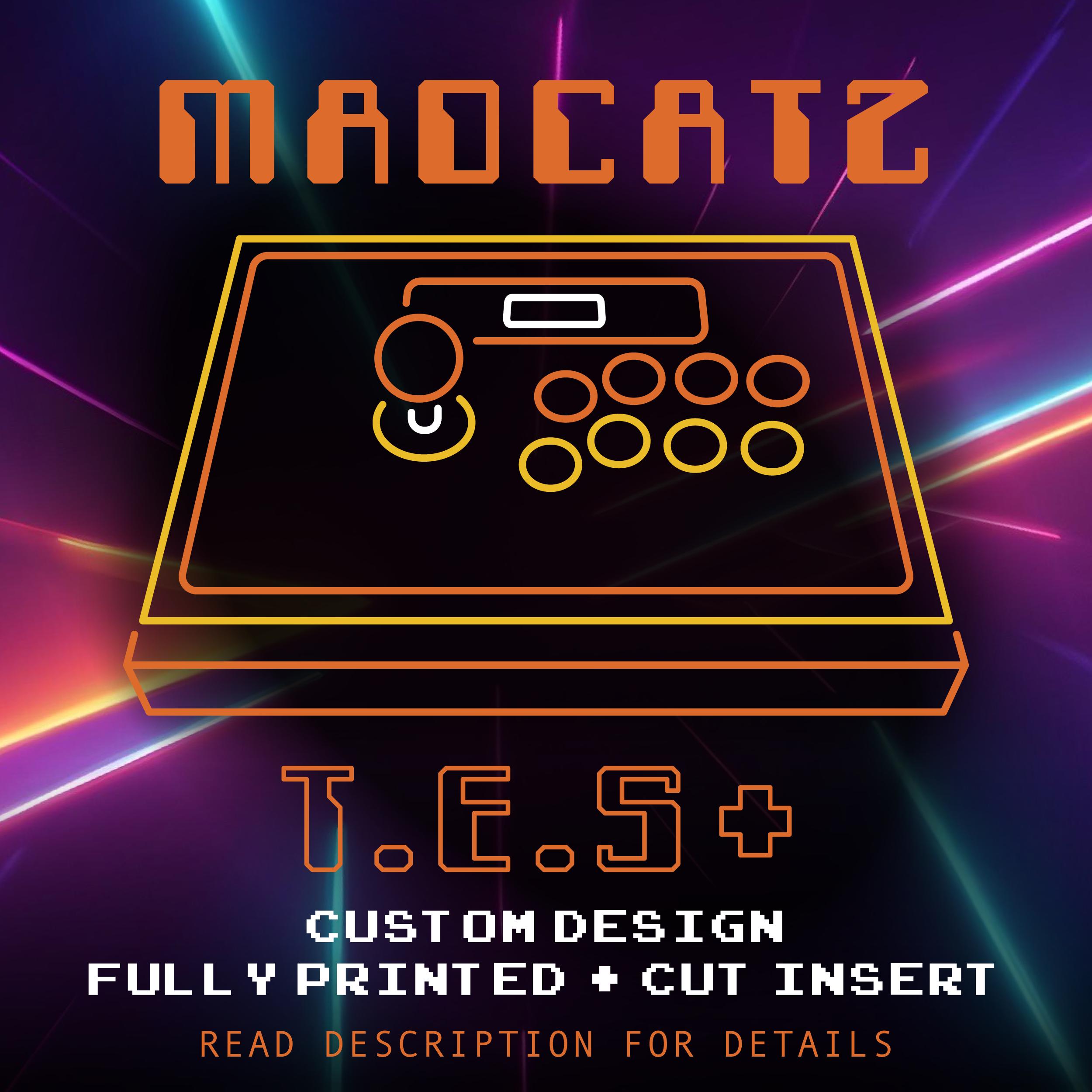 Madcatz T.E.S+ Custom Insert - Arcade Joystick - PRINTED & CUT