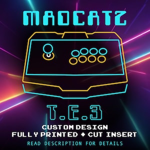 Madcatz T.E.S+ Custom Insert - Arcade Joystick - PRINTED & CUT