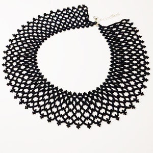 Black necklace style pearl necklace for women Long distance gifting care packages