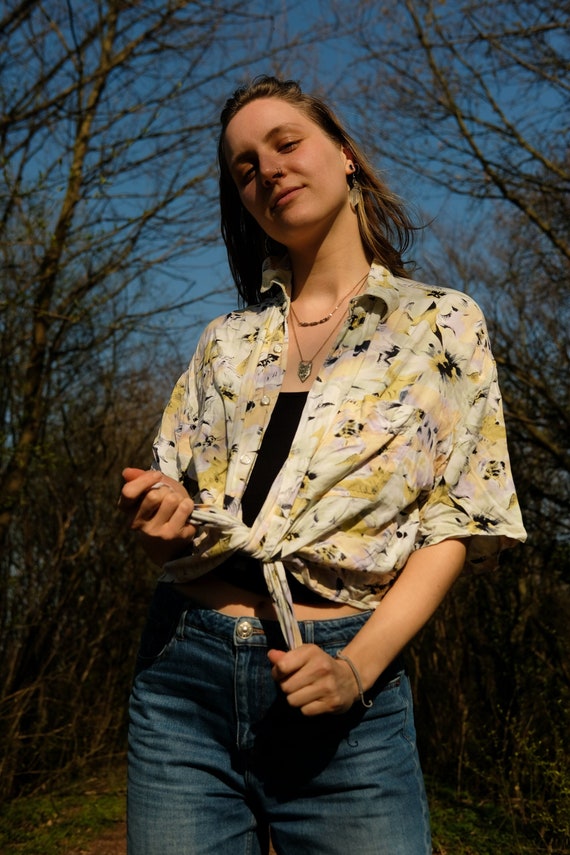 vintage summer shirt | hippie clothes | Retro clothes | UNISEX| size L - XL