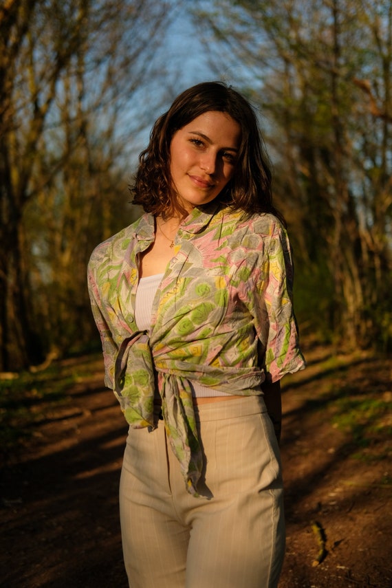 vintage summer shirt | hippie clothes | Retro clothes | UNISEX| size M-L