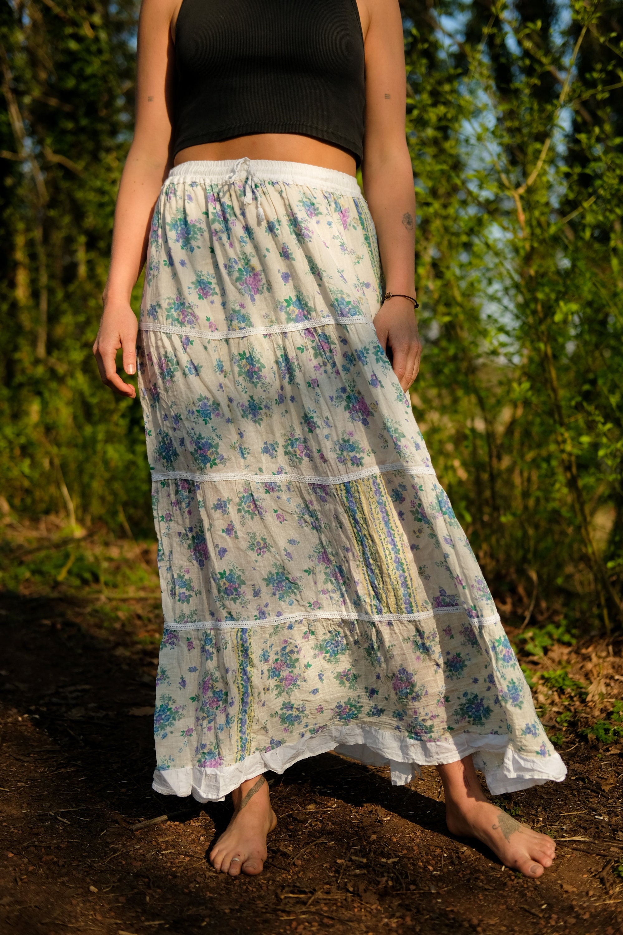 Hippie skirts 90s hotsell