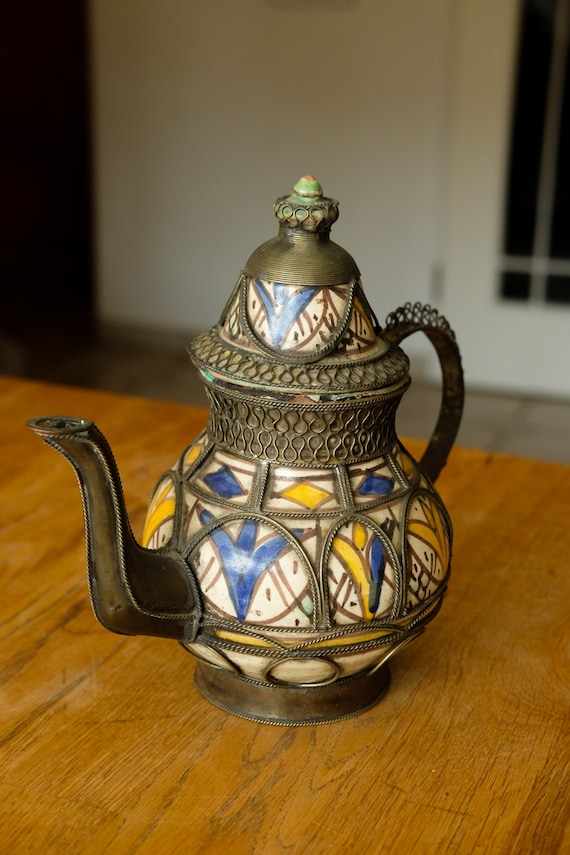 Moroccan antique vintage teapot