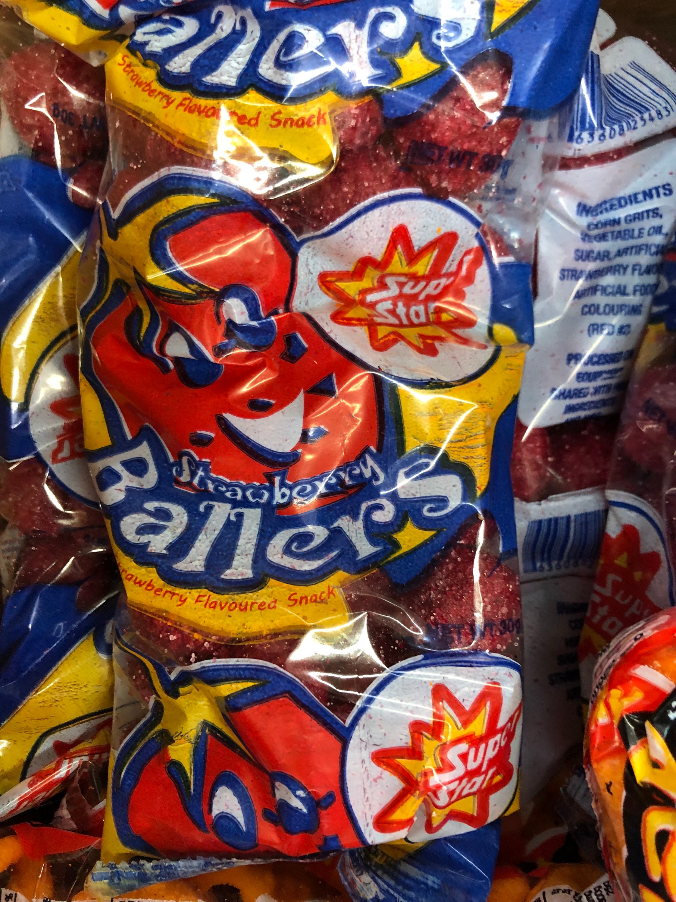 6 Packs Strawberry Balls Snacks - Etsy