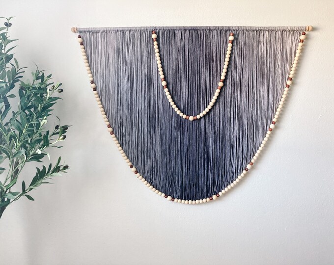 Wall Hanging Grey, Ombre Wall Hanging,boho Wall Hanging,yarn Hangings