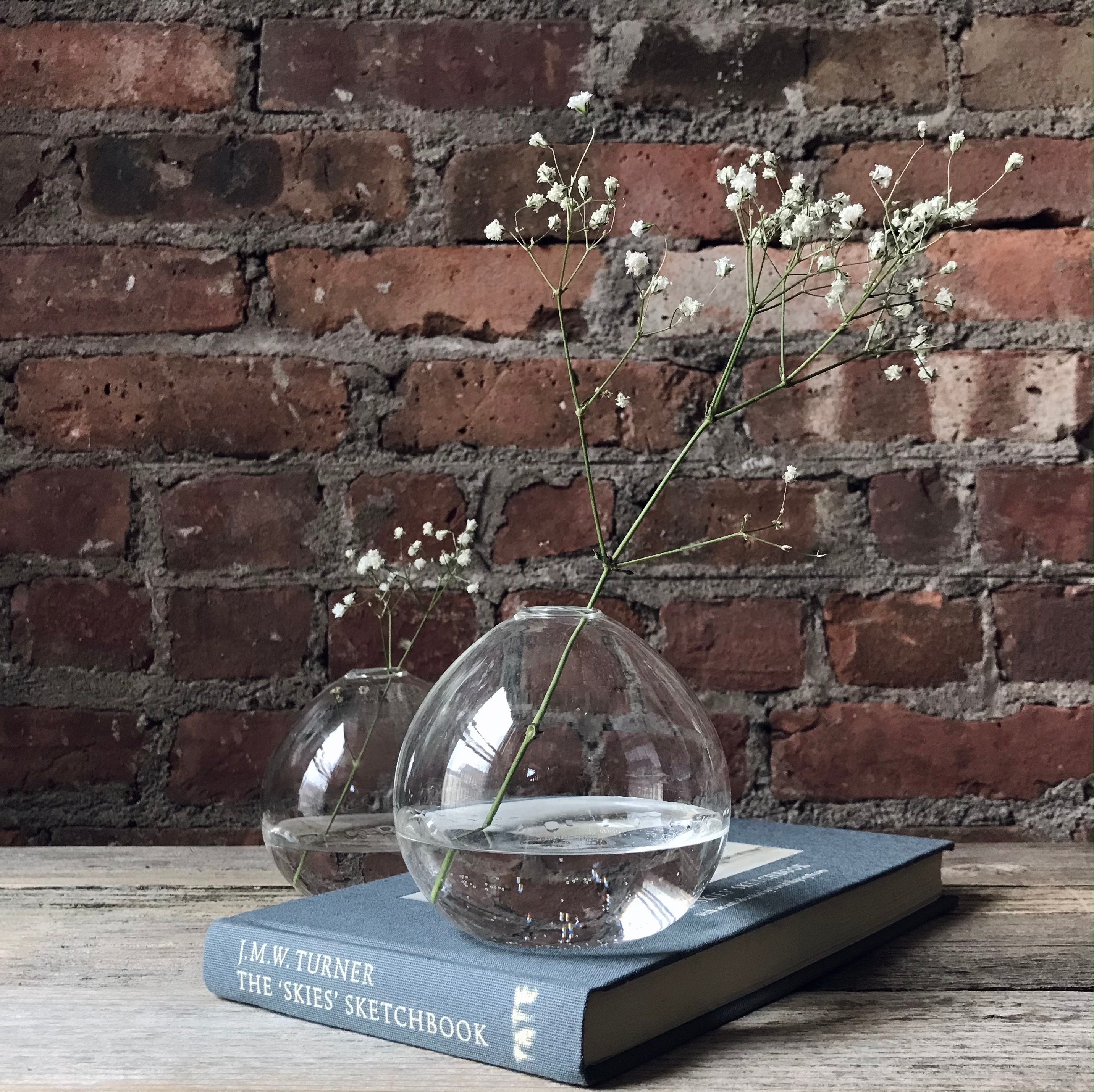 Unique GlobeShaped Glass Bud Vase Etsy