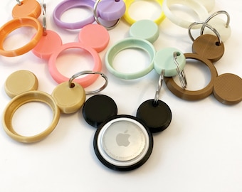 Mickey AirTag Holder Keychain. Temperature and UV Color Changing Options Available!