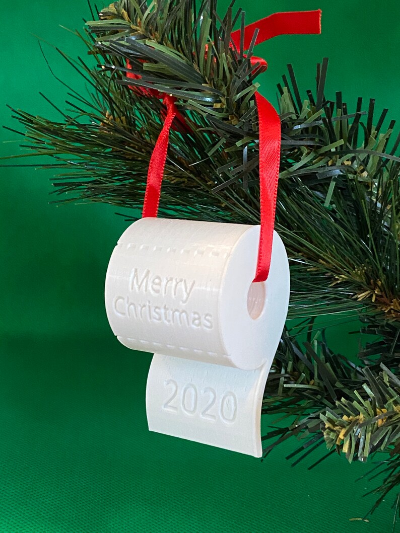2020 Christmas Ornament. Toilet Paper Ornament is Fun Unique Etsy