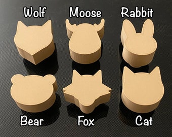 Cute Woodland Theme Animal Shaped Knobs for Kid's Dresser, Nursery Drawers or Cabinets