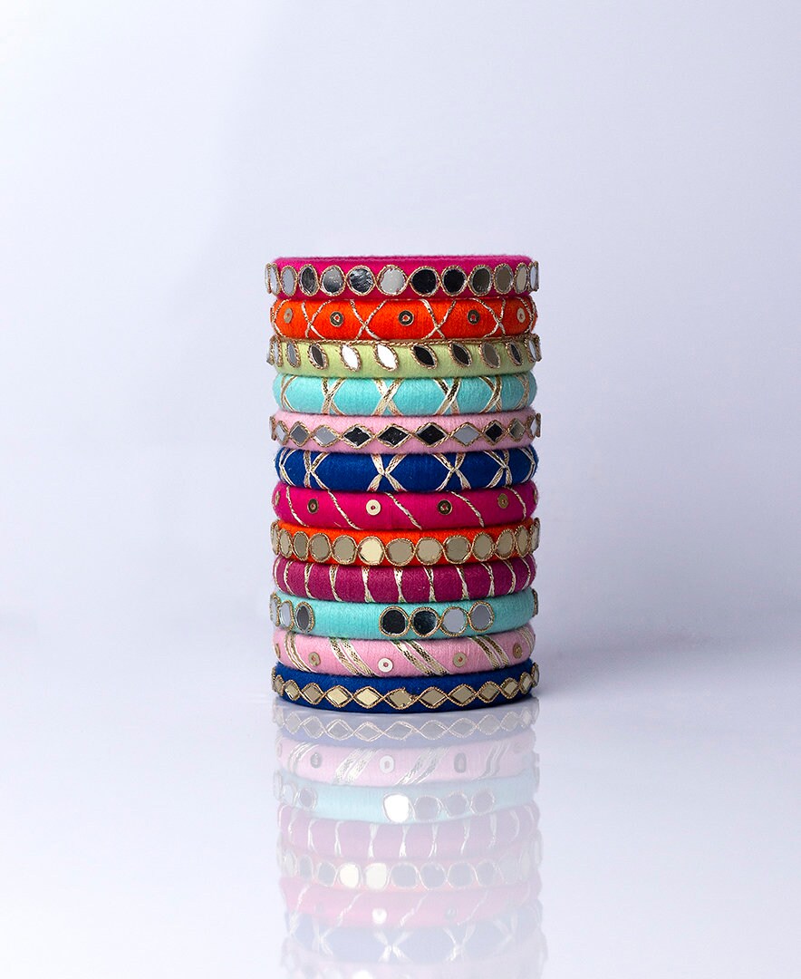 Resham dori bangles deals