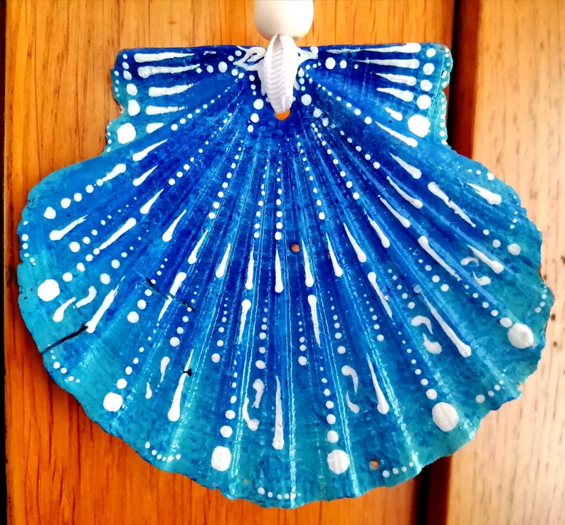 Coquille SaintJacques à suspendre Coquillage décoratif Etsy