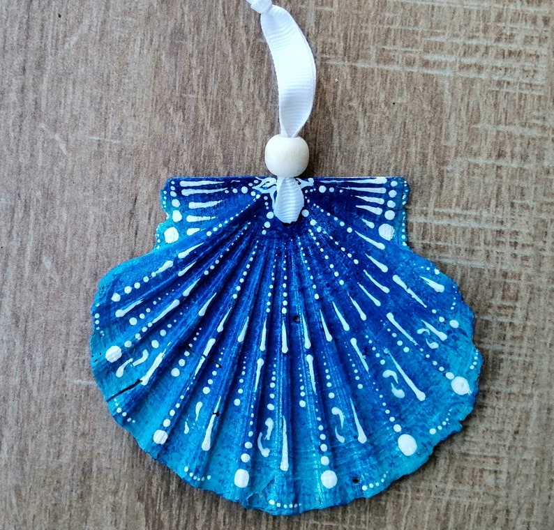 Coquille SaintJacques à suspendre Coquillage décoratif Etsy