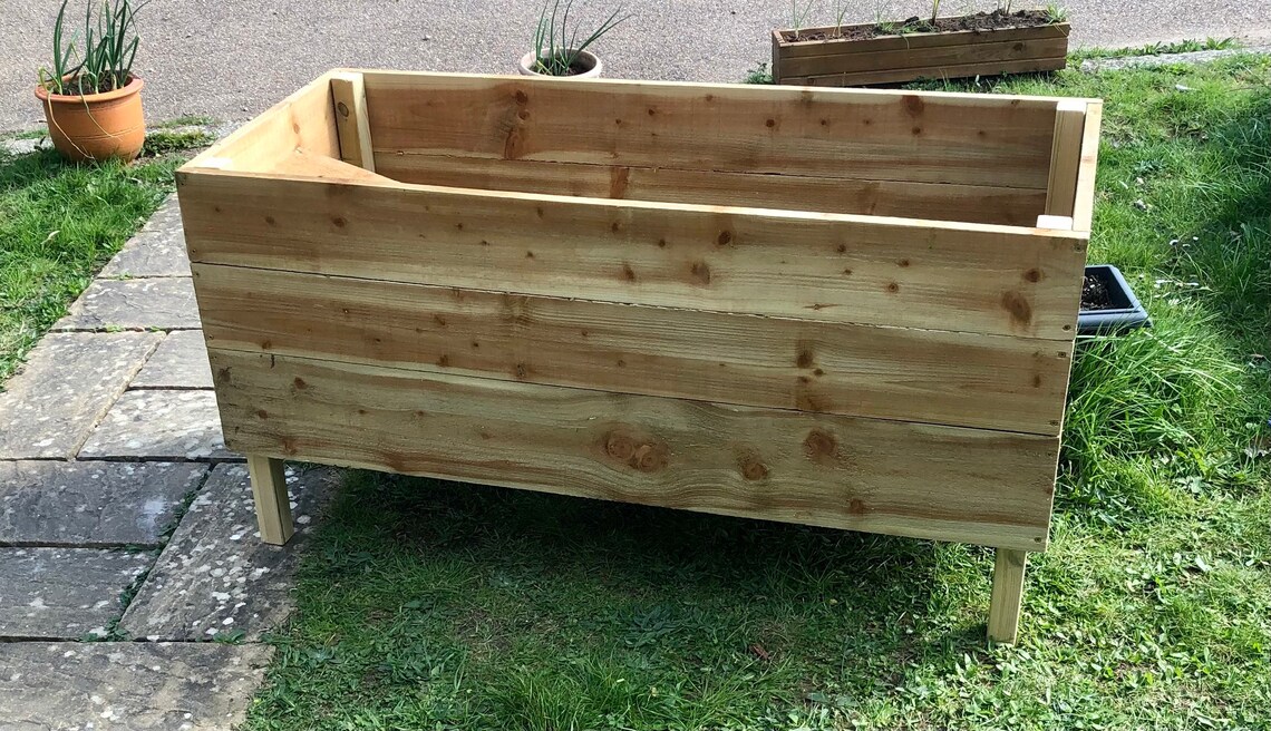 Handmade Custom Garden Planter on legs Etsy