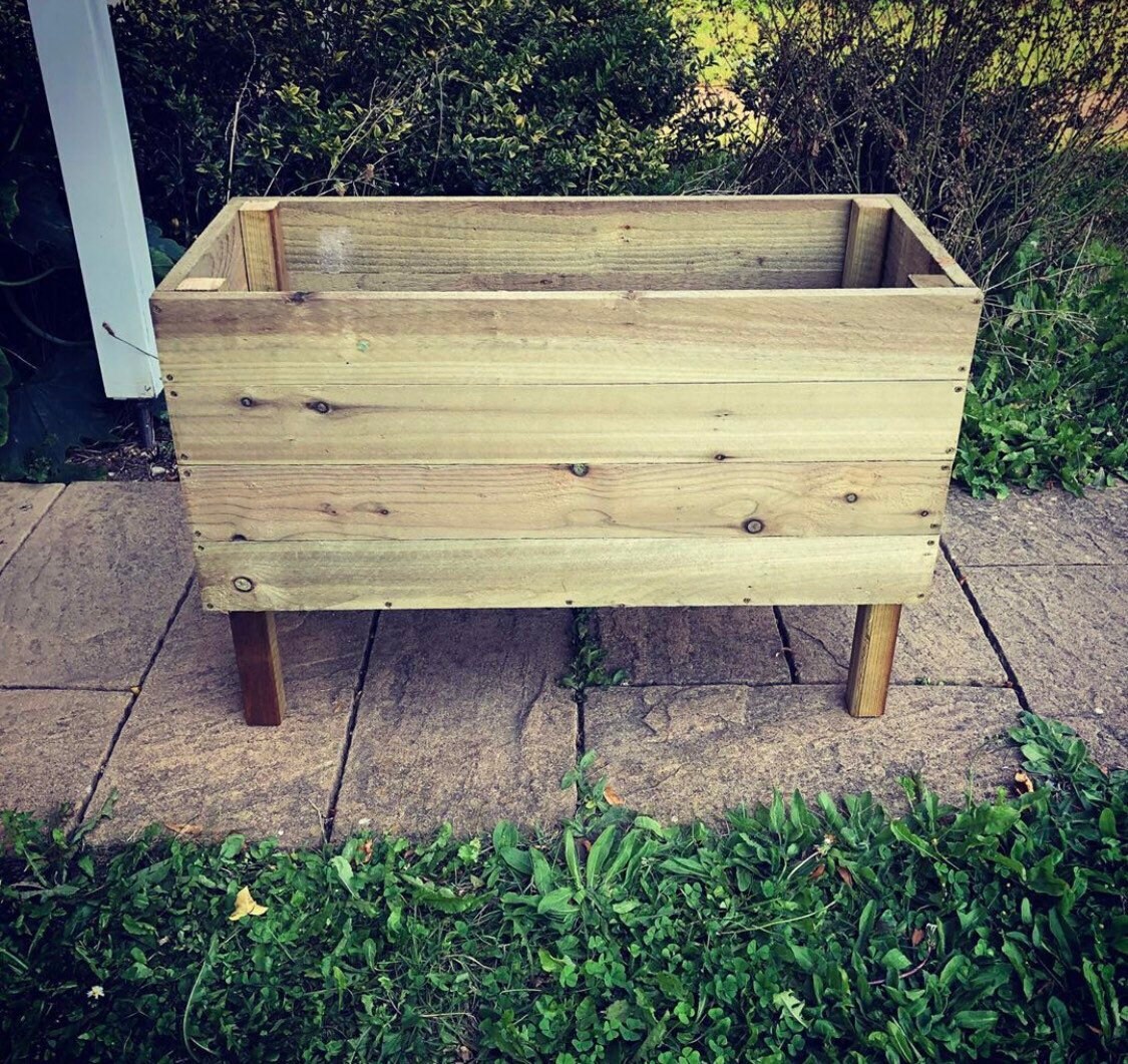 Handmade Custom Wooden Planter on Legs Etsy