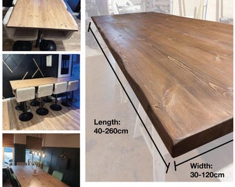 Live Edge Table Tops/Any Size/ kitchen island table top/ waney edge table top/ dining room table top/ live edge/ handmade/DIY/ made to order