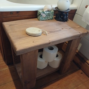 Rustic Side Table/ Any Size/ Bedside table/Small Table/Wooden Coffee Table/Reclaimed Wood Side Table/Rustic Magazine Rack image 8