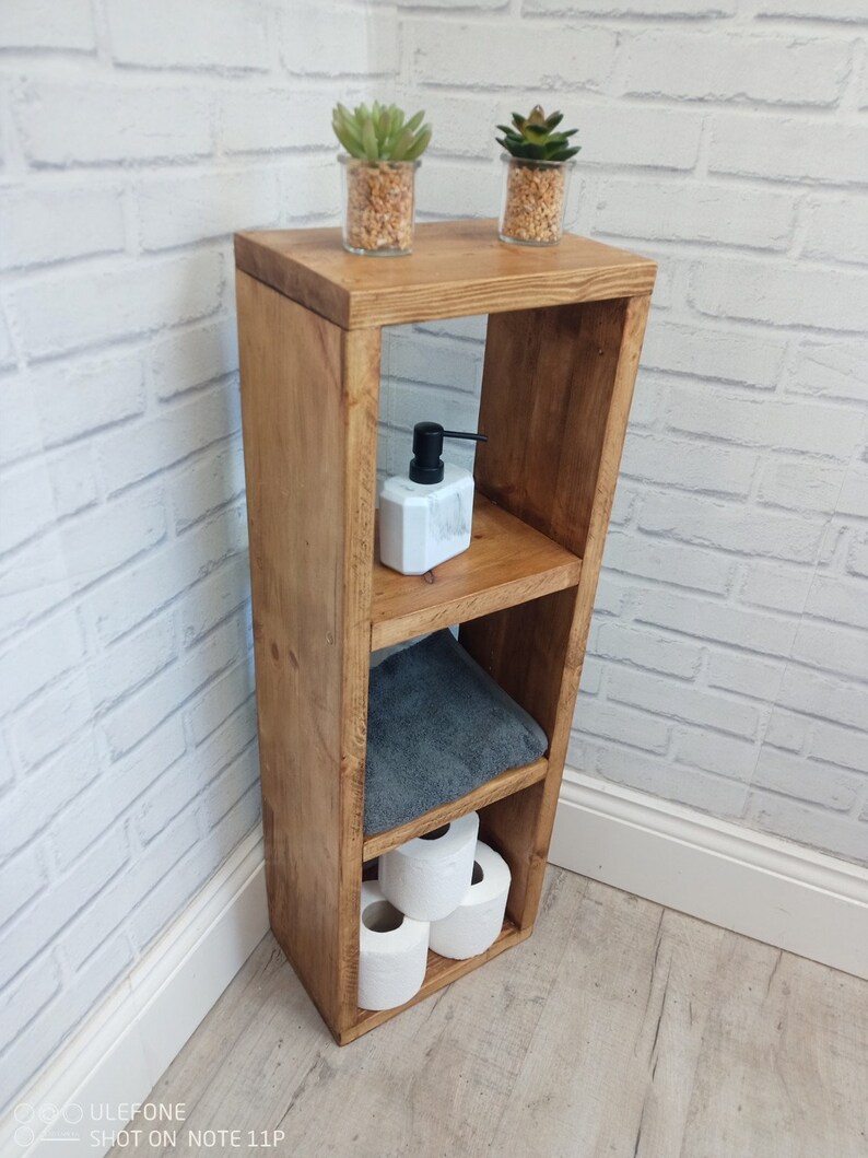 Bathroom Storage Unit/bathroom Shelving Unit/reclaimed Wood Etsy UK