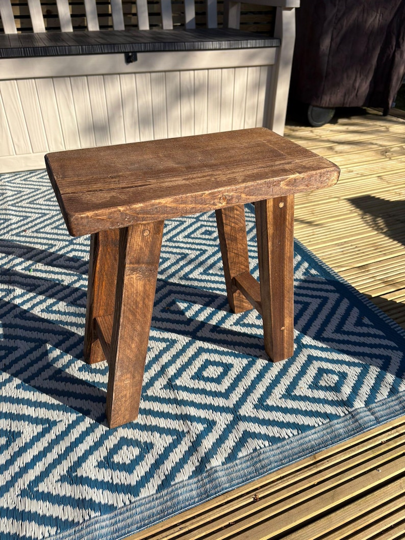 Rustic Milking Stool/ Handmade Milking Stool / Wooden Milking Stool ...