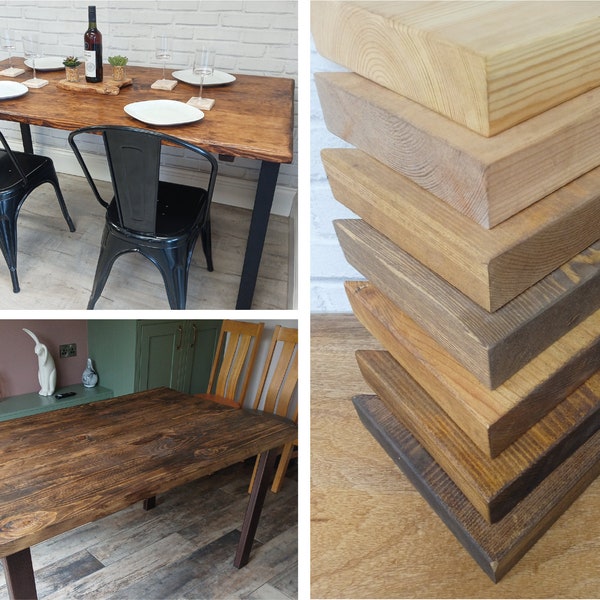 Reclaimed Wood Dining Table - Etsy UK