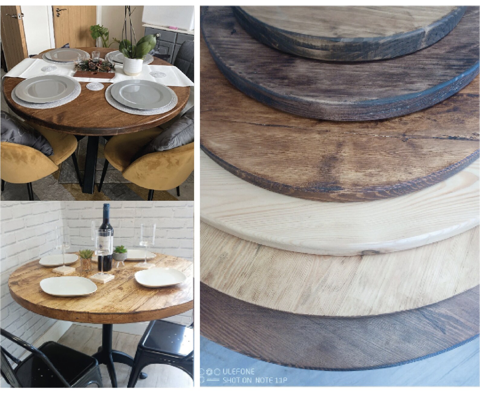 Round Table Tops/ Rustic Table Top/ Circle Table Top/ Round Etsy UK