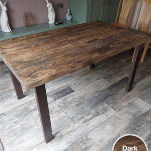 Table Tops/Desk Tops/Any Size/ reclaimed wood/rustic table top/ dining room table top/ rustic desk top/ kitchen worktop/handmade/DIY Dark Oak oil