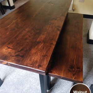 Table Tops/Desk Tops/Any Size/ reclaimed wood/rustic table top/ dining room table top/ rustic desk top/ kitchen worktop/handmade/DIY Walnut wax