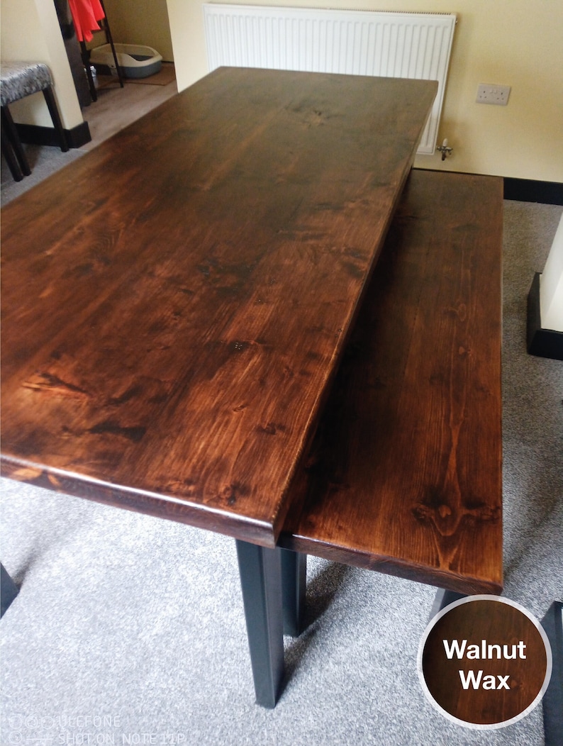 Table Tops/Desk Tops/Any Size/ reclaimed wood/rustic table top/ dining room table top/ rustic desk top/ kitchen worktop/handmade/DIY Walnut wax