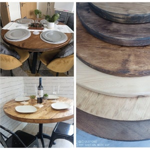 Round Table Tops/ Any Size & Colour/ Outdoor Table Top/ circle table top/ round dining table top/ table top only/ reclaimed wood table top