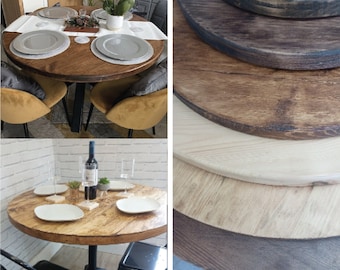 Round Table Tops/ Any Size & Colour/ Outdoor Table Top/ circle table top/ round dining table top/ table top only/ reclaimed wood table top