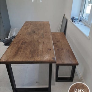 Table Tops/Desk Tops/Any Size/ reclaimed wood/rustic table top/ dining room table top/ rustic desk top/ kitchen worktop/handmade/DIY Dark Oak wax