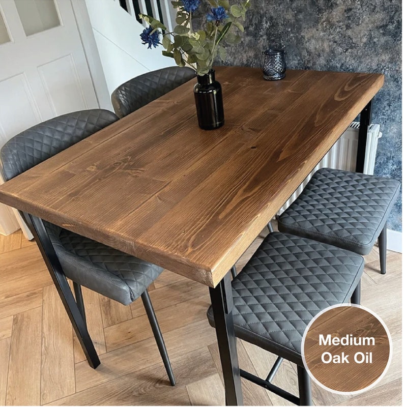 Table Tops/Desk Tops/Any Size/ reclaimed wood/rustic table top/ dining room table top/ rustic desk top/ kitchen worktop/handmade/DIY Medium Oak oil