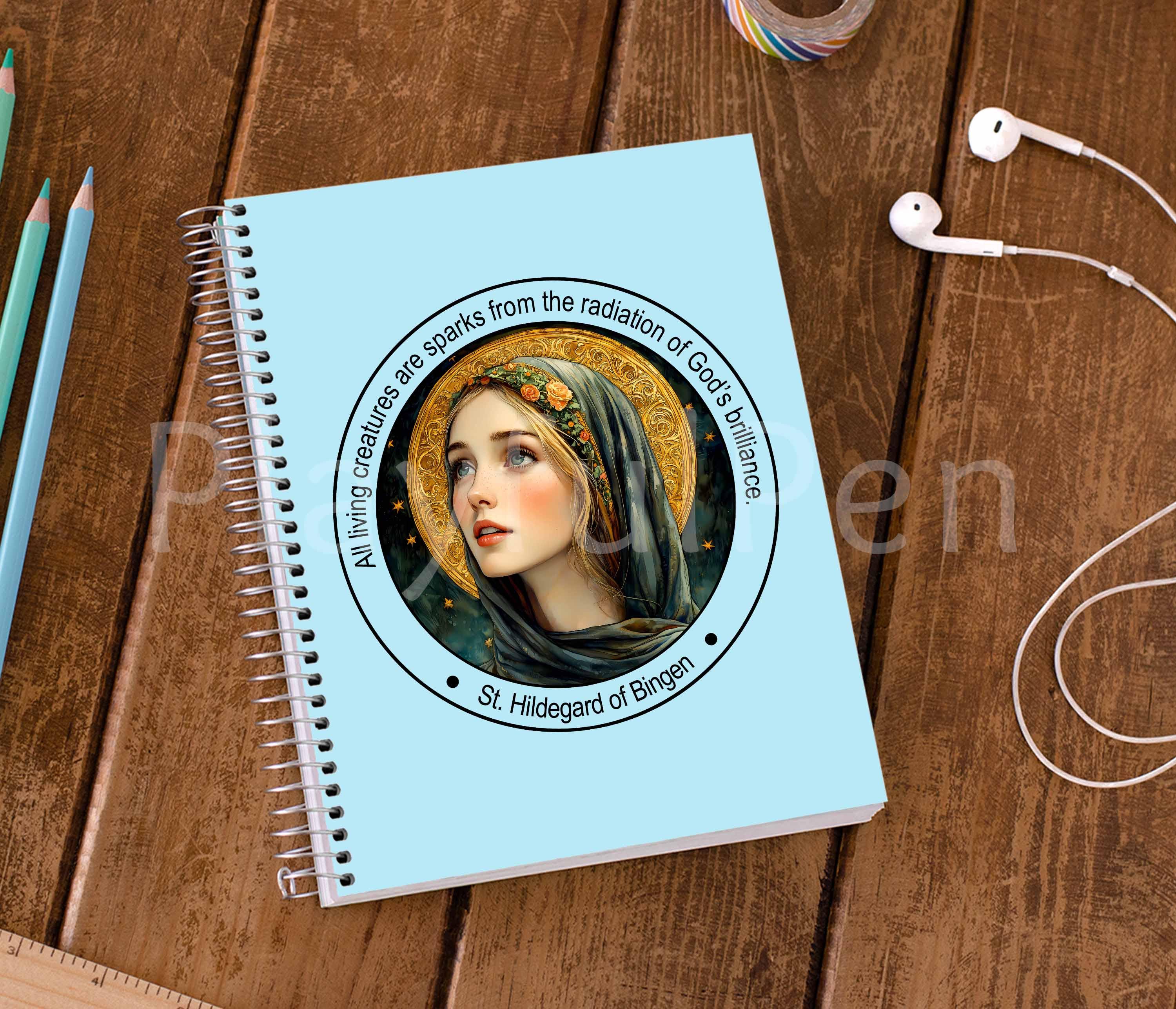 St Hildegard of Bingen Clipart PNG, Saint Hildegard Quote Printable ...