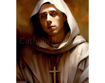 Saint Bruno Art Print, Catholic Home Decor (Digital Download)