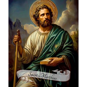 St. Matthias Printable Wall Art, Saint Matthias the Apostle Picture ...