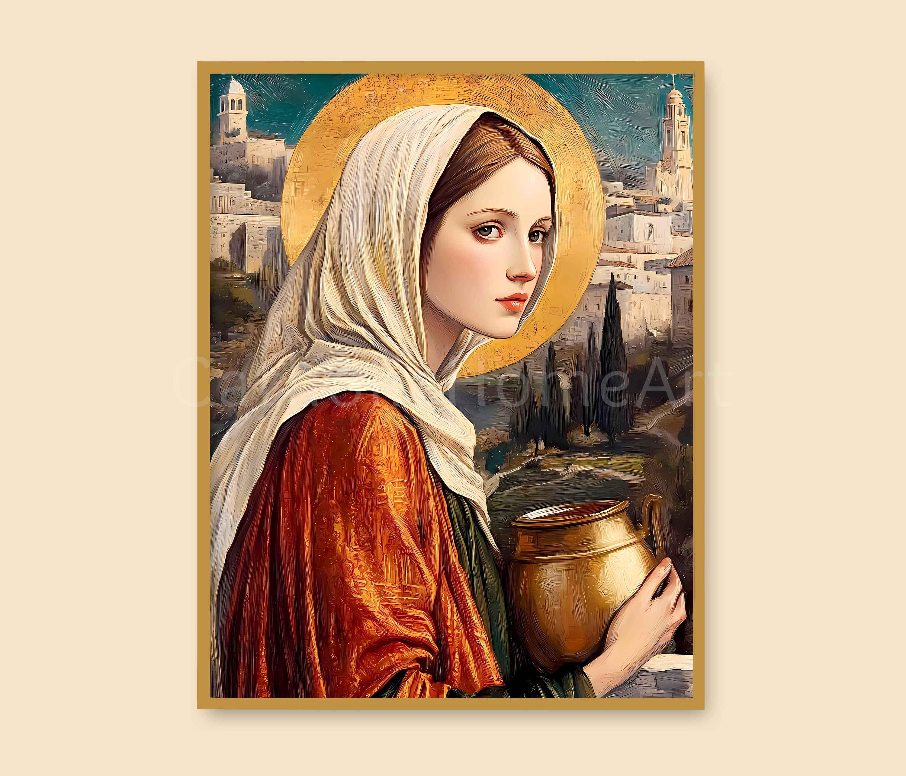 St. Martha of Bethany Wall Art Printable, Saint Martha Sister of ...