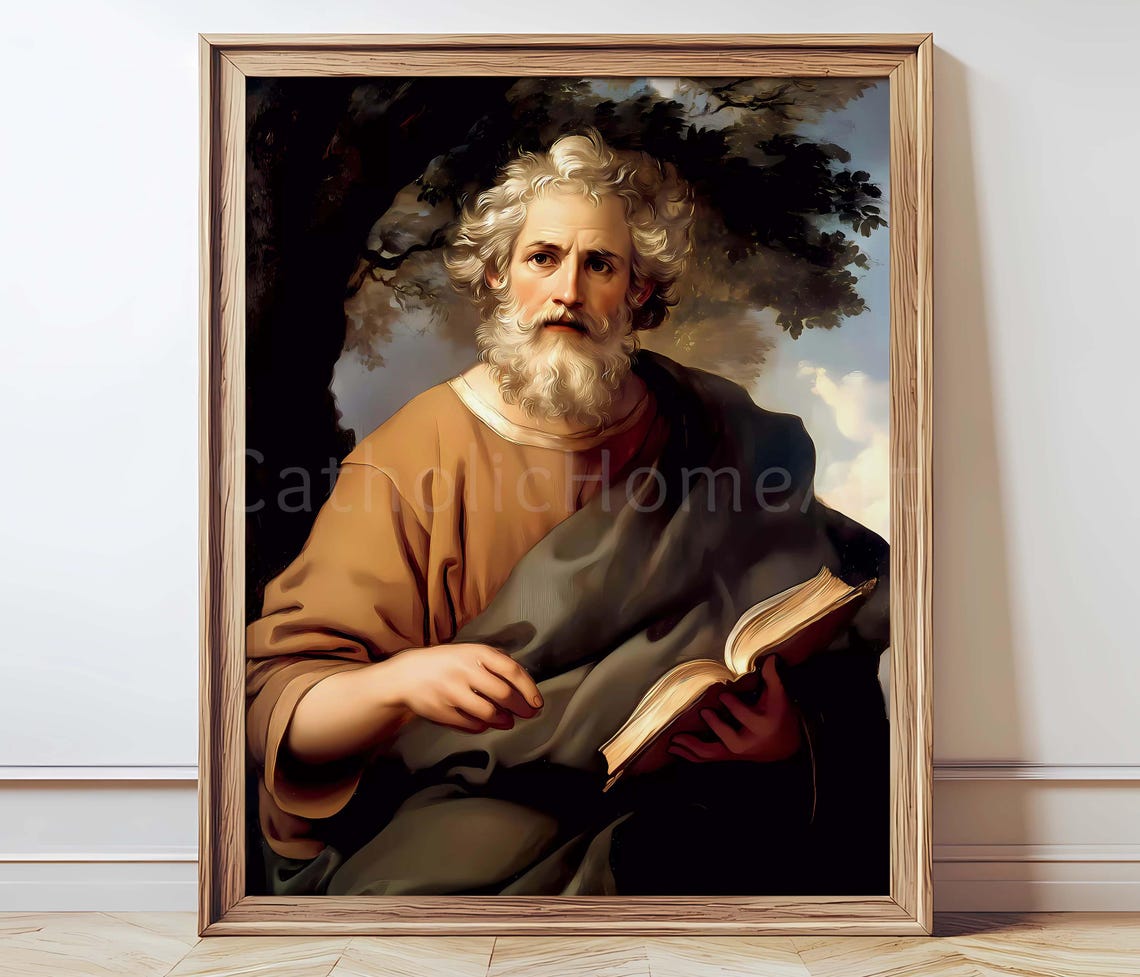 Saint Andrew the Apostle Printable Wall Art Print, Digital Download ...